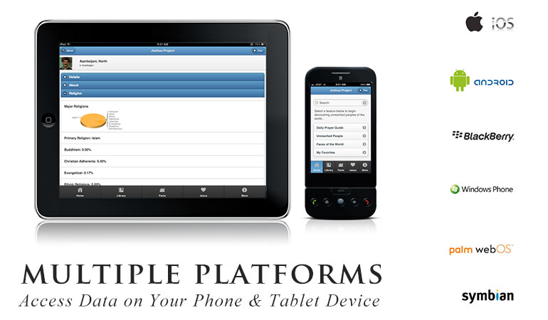 Image from the Project: Joshua Project Mobile App